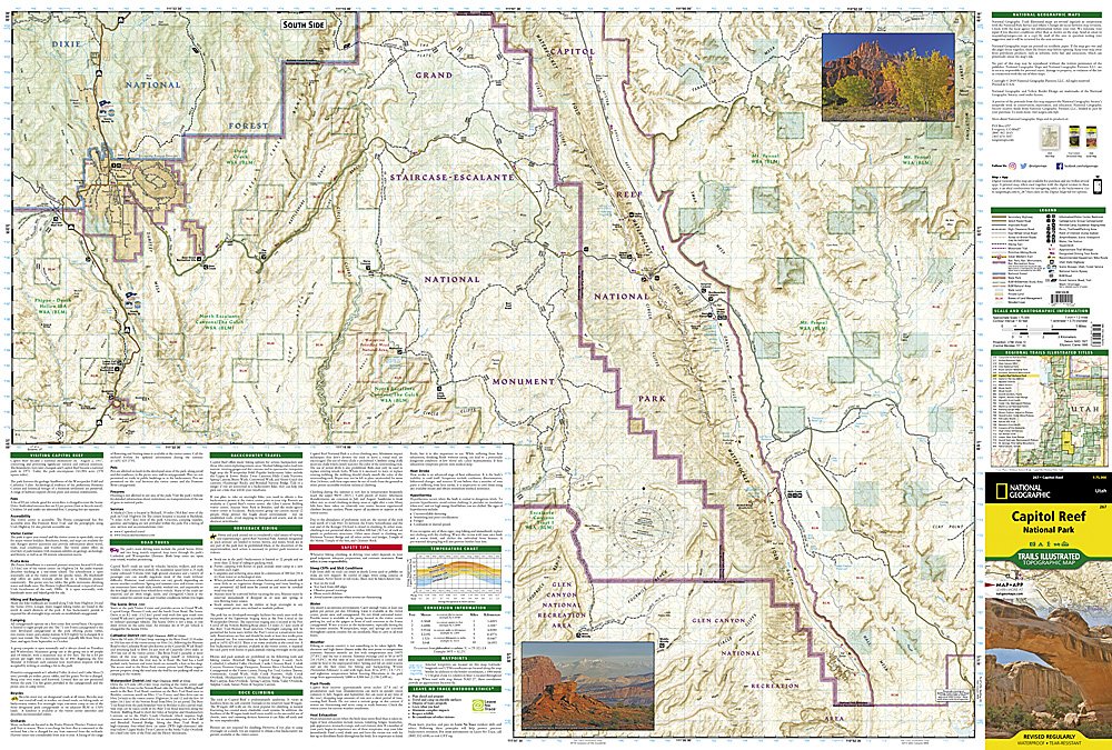 National Geographic Trails Illustrated Utah Capital Reef National Park Map TI00000267