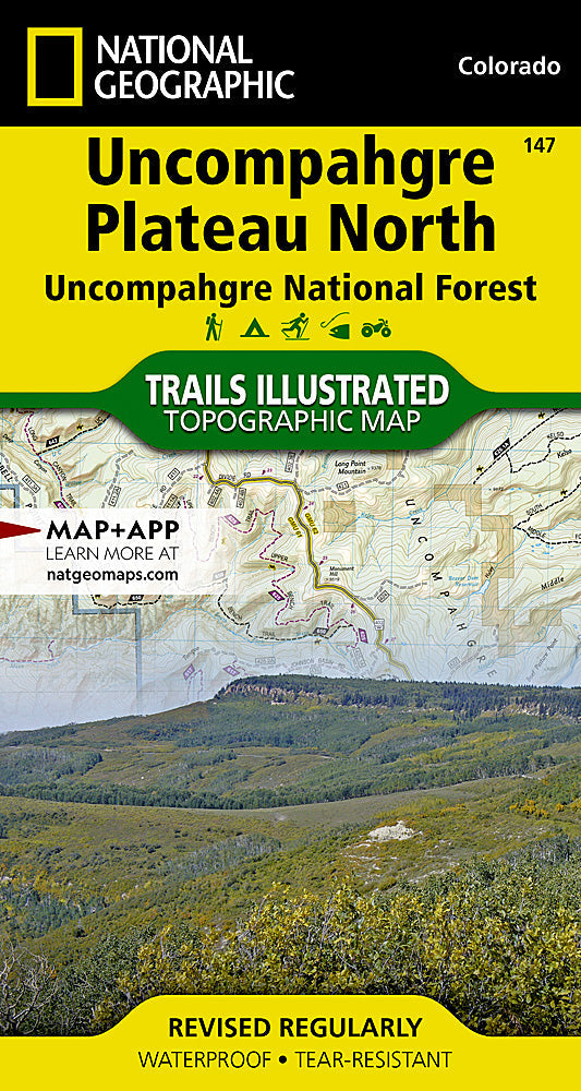 National Geographic Trails Illustrated Colo Uncompahgre Plateau North Map TI00000147