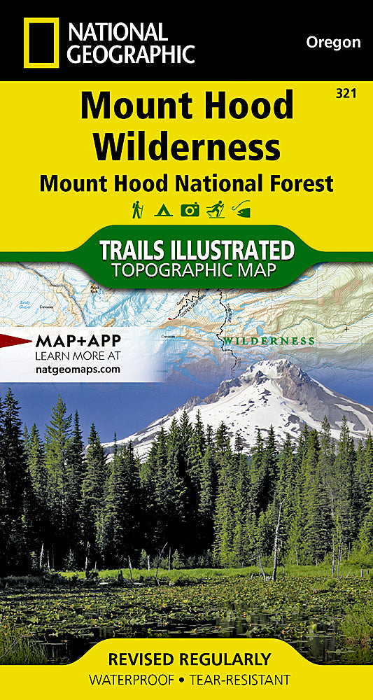 National Geographic Trails Illustrated Oregon Mount Hood Wilderness Map TI00000321