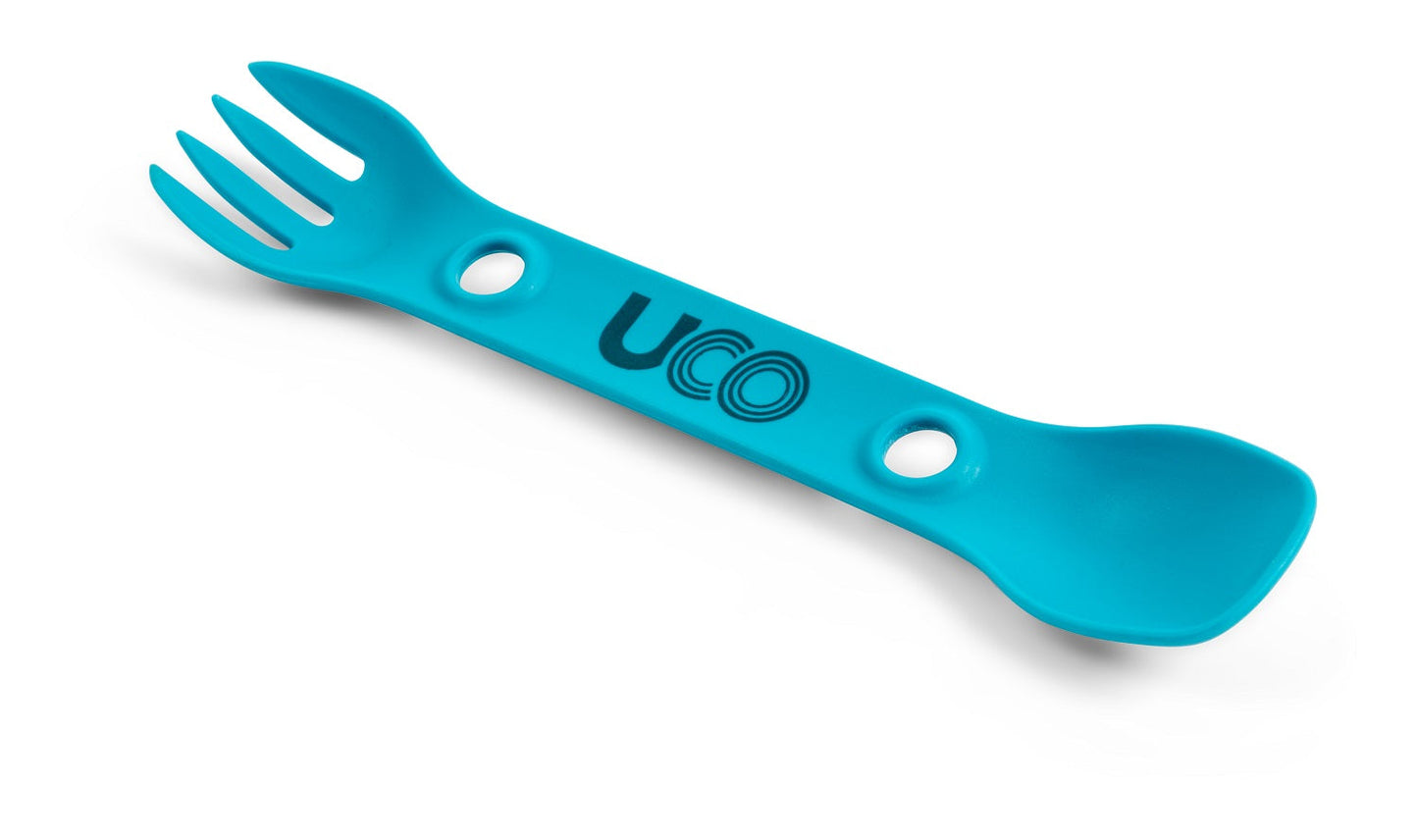 UCO Mini Utility Spork 3-Pack Classic Colors w/Tether F-SP-M-3PK