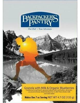 Backpacker's Pantry Granola w/Milk/Blueberries 1-Serving Freeze Dried Camp Food