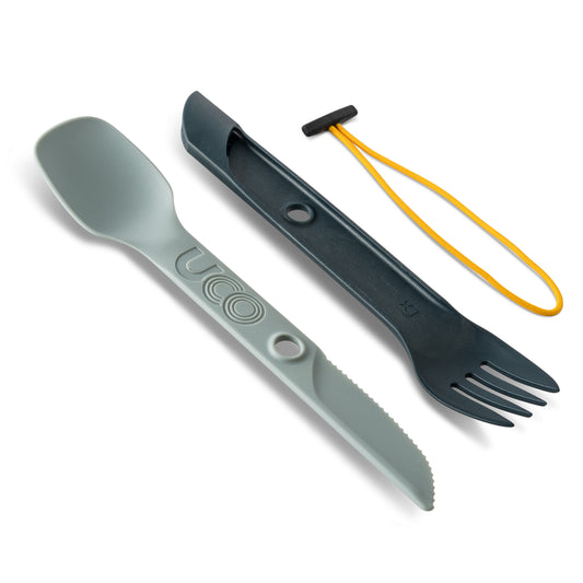 UCO Switch Spork Utensil Set w/Tether Stone Blue F-SP-SWITCH