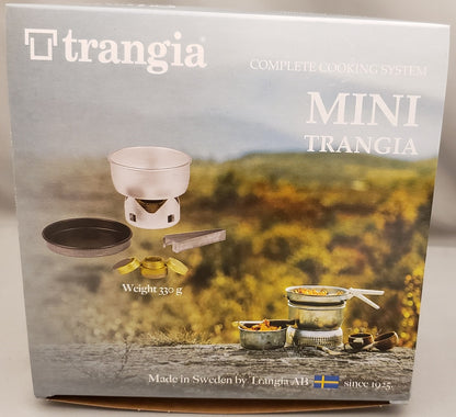 Mini Trangia Ultralight Cook Set w/Alcohol Stove, Windshield, Pot, Frypan - 28T