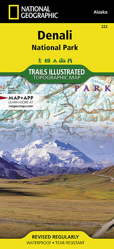 National Geographic Trails Illustrated Alaska Denali National Park Map 222