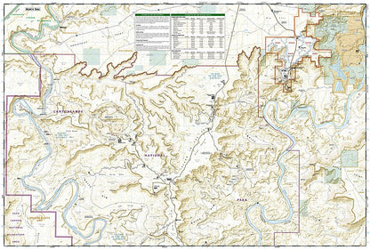 National Geographic Trails Illustrated UT Canyonlands Island in the Sky Map TI00000310