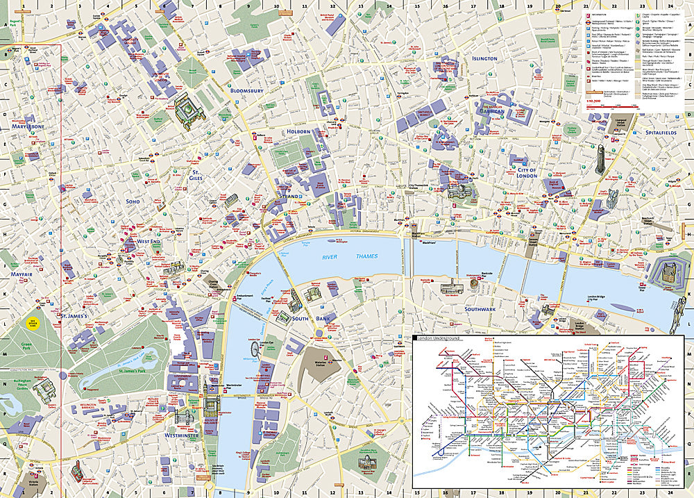 National Geographic City Destination Map London UK DC00620355