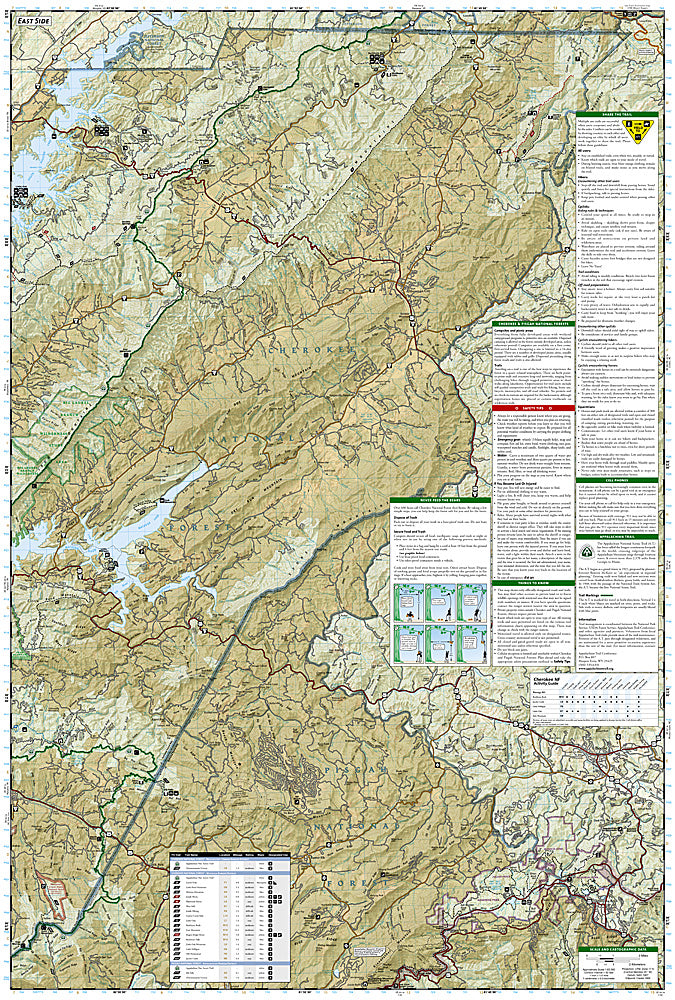 National Geographic Cherokee Nat Forest Map Pack Bundle TI01021243B