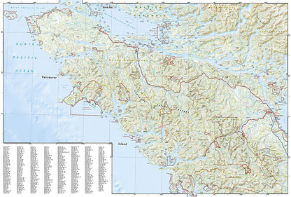 National Geographic Adventure Map Vancouver Island AD00003128
