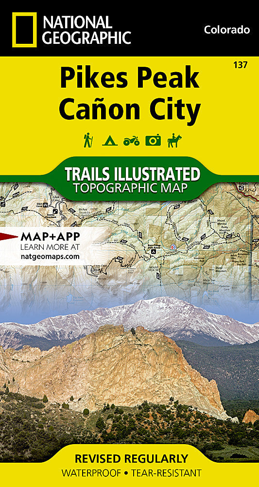 National Geographic Trails Illustrated Colorado Pikes Peak / Canyon City Map TI00000137