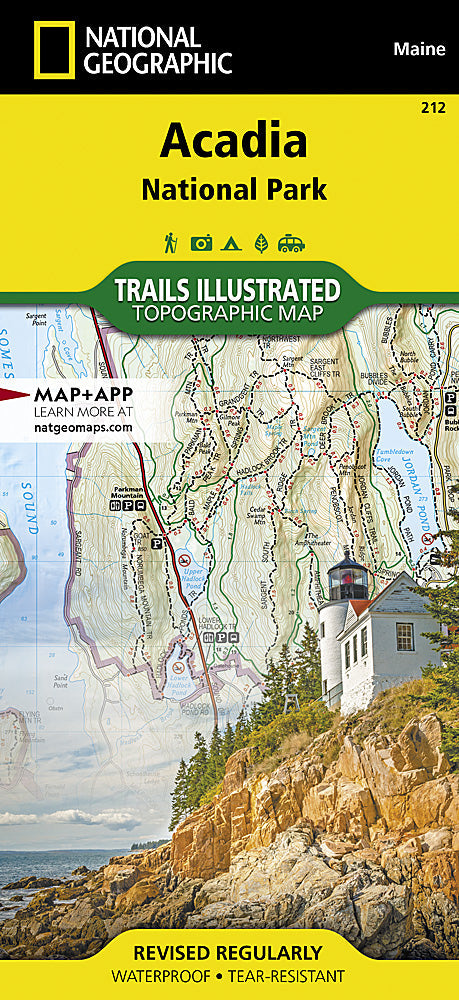 National Geographic Maine Acadia National Park Trails Illustrated Map TI00000212