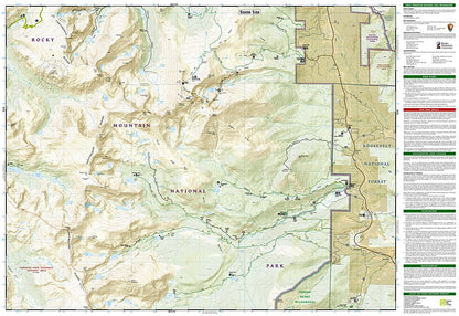 National Geographic Trails Illustrated Colorado Longs Peak / Bear Lake Map TI00000301