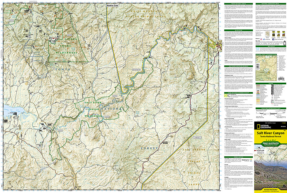 National Geographic AZ Tonto National Forest Map Pack TI01020511B