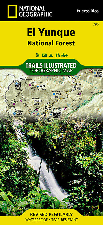 National Geographic Trails Illustrated PR Caribbean National Forest Map TI00000790