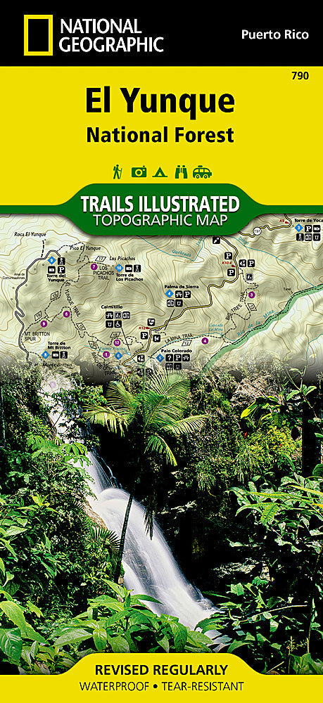National Geographic Trails Illustrated PR Caribbean National Forest Map TI00000790