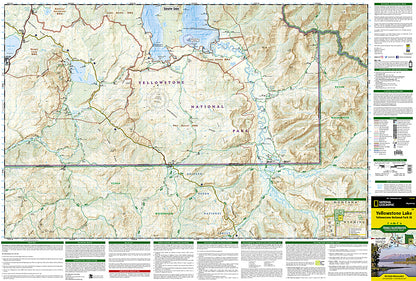 National Geographic Yellowstone Nat Park Map Bundle TI01020579B