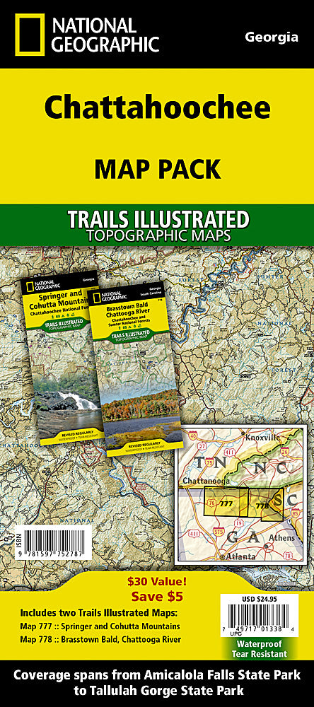 National Geographic GA / SC Chattahoochee Map Pack TI01020451B