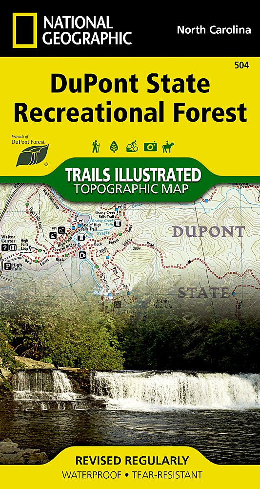 National Geographic Trails Illustrated NC DuPont State Rec Forest Topo Map TI00000504