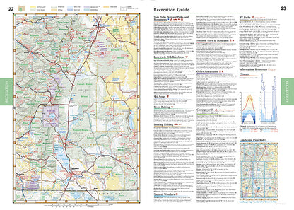 National Geographic Benchmark Oregon OR Road & Recreation Atlas Map BE0BENORAT