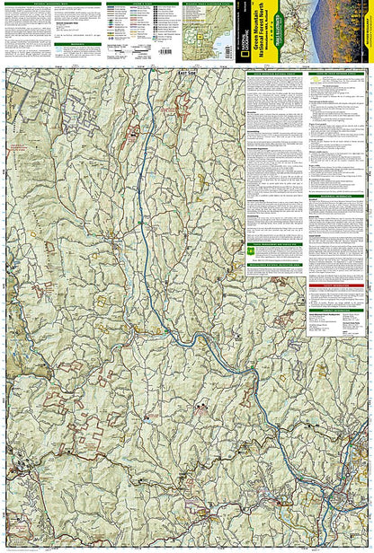 National Geographic Trails Illustrated VT Green Mountain Ntl Forest Map TI00000747