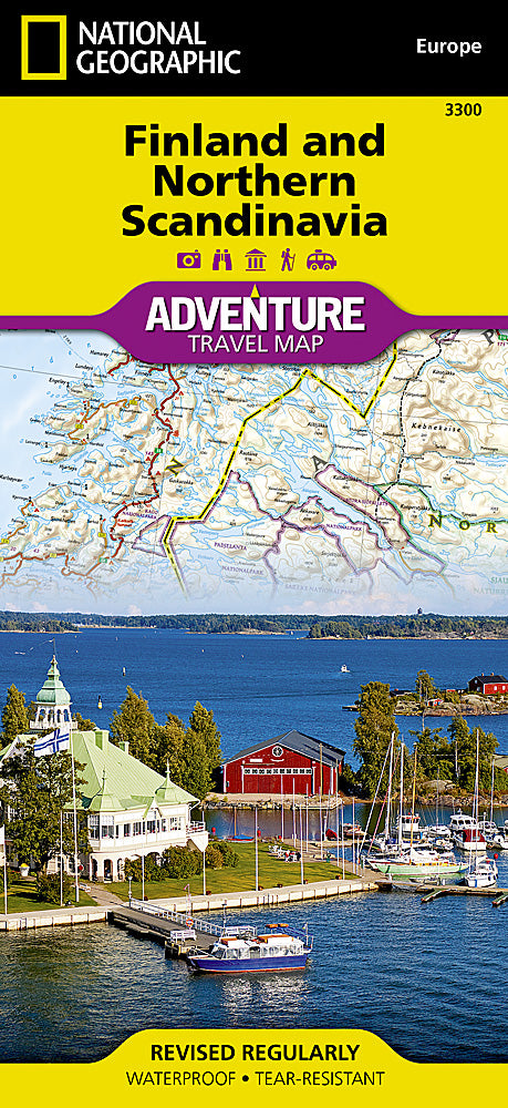 National Geographic Adventure Map Finland & Northern Scandinavia Europe AD00003300