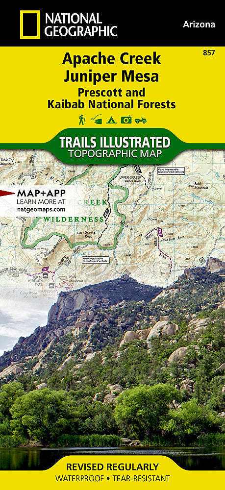 National Geographic Trails Illustrated AZ Apache Creek/ Juniper Mesa Wld Map TI00000857