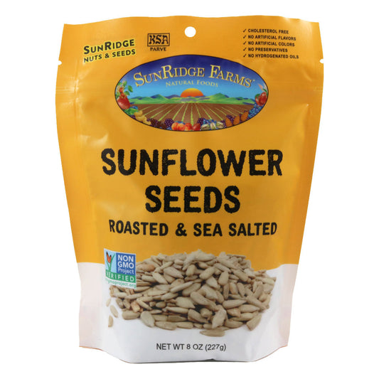 SunRidge Farms Sea Salt Dry Roasted Sunflower Seeds 8 oz