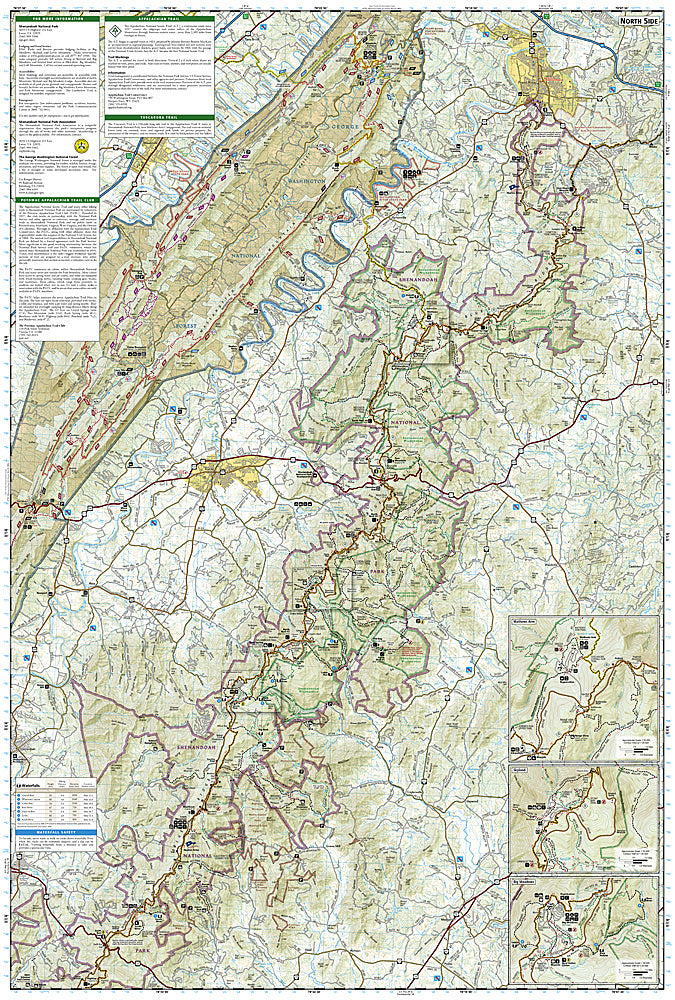 National Geographic Trails Illustrated Virginia Shenandoah National Park Map TI00000228