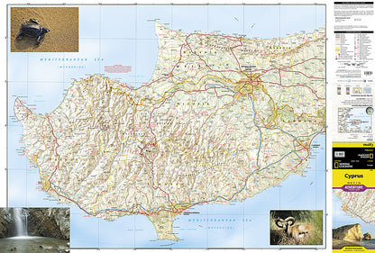 National Geographic Adventure Map Island of Cyprus Europe AD00003318