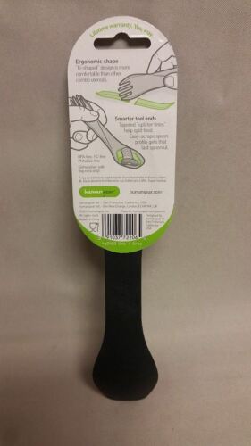 Human Gear GoBites Uno Spoon/Fork Combo Utensil Gray - Sturdy BPA-Free Nylon