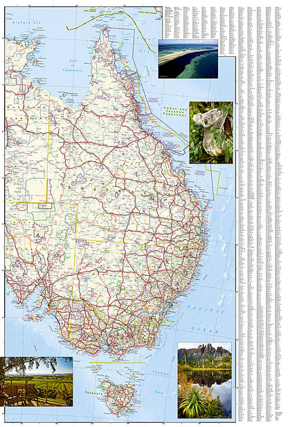 National Geographic Adventure Map Australia AD00003501