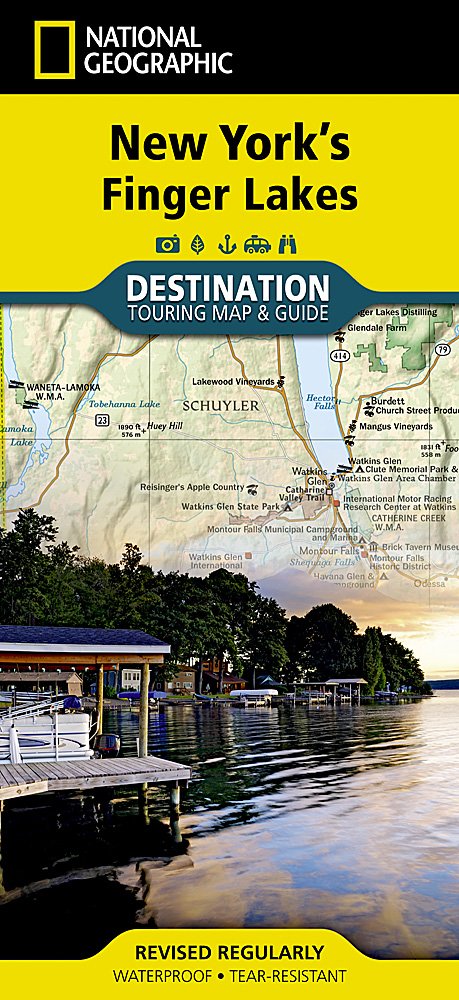 National Geographic York's Finger Lakes Destination Touring Map & Guide DM01020693