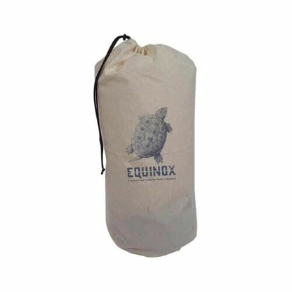 Equinox Sleeping Bag / Comforter Breathable Cotton 14" x 34" Storage Sack