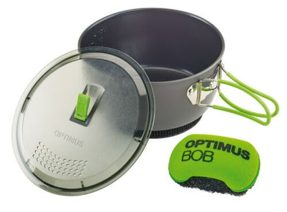 Optimus Terra Xpress HE Non-Stick 1.75L Pot w/Handles, Strainer Lid & Sponge