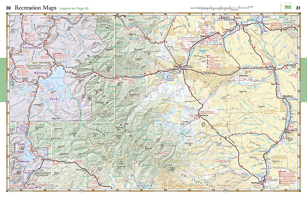 National Geographic Benchmark Atlas Yellowstone and Grand Teton BE0BENYEAT