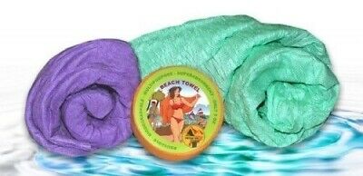 Lightload 36x60 Beach Towel 1-Pack - Ultralight Puck-Sized Super-Absorbent