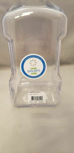 Nalgene 64oz Growler Bottle Clear w/White Lid BPA Free Tough Leakproof Tritan