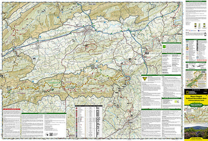 National Geographic Trails Illustrated VA Mount Rogers National Rec Area Map TI00000786