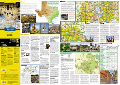 National Geographic GuideMap Texas Road Map & Travel Guide GM00620543