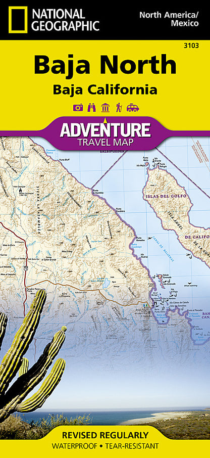 National Geographic Adventure Map Baja North: Baja CA (Mexico) AD00003103