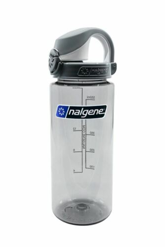 Nalgene Atlantis Wide Mouth 20oz Water Bottle Gray w/Gray OTF Cap - BPA Free