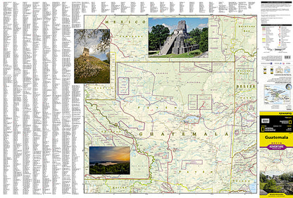 National Geographic Adventure Map Guatemala AD00003110