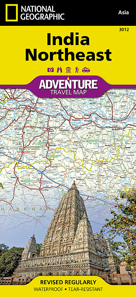 National Geographic Adventure Map India Northeast AD00003012