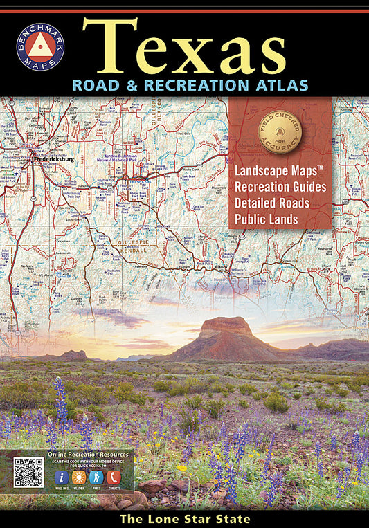 National Geographic Benchmark Maps Texas TX Road & Recreation Atlas BE0BENTXAT