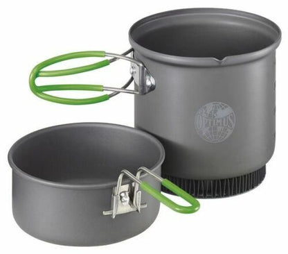 Optimus Crux Butane Gas Canister Stove w/Terra Weekend HE Cook Set 8016164