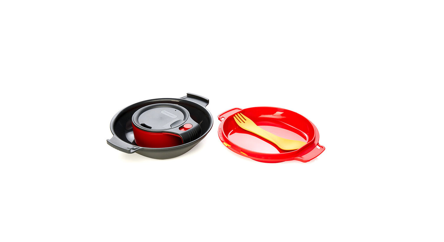 Humangear GoKit Deluxe Mess Kit Charcoal / Red HG0653