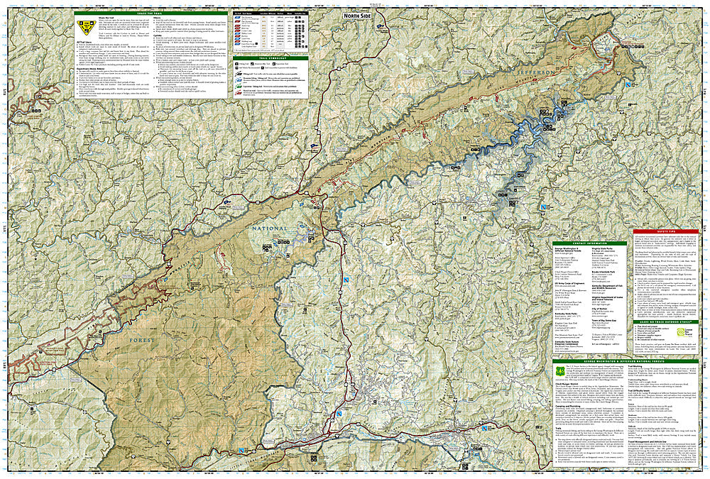 National Geographic Trails Illustrated VA Clinch Ranger District Map TI00000793