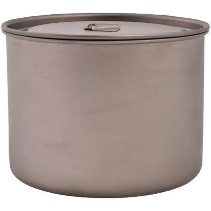 Olicamp Space Saver Ultralight Titanium 900ml Pot w/Folding Handles, Lid, & Bag