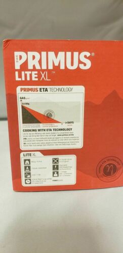 Primus Lite XL Gas Stove / 1L Non-Stick Pot Eta System w/Lid--Footrest--Mesh Bag