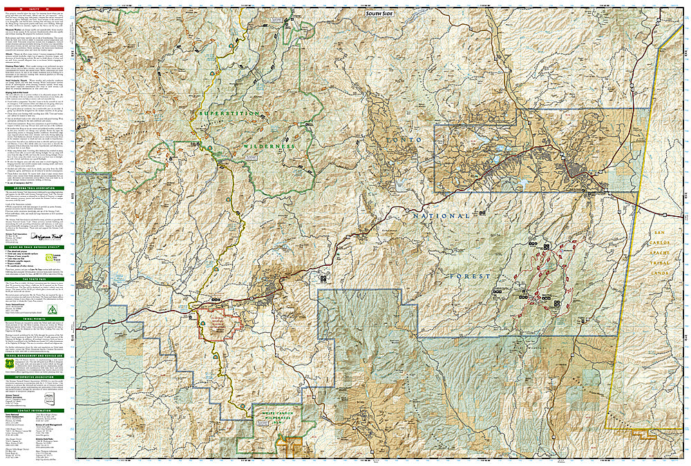 National Geographic AZ Tonto National Forest Map Pack TI01020511B