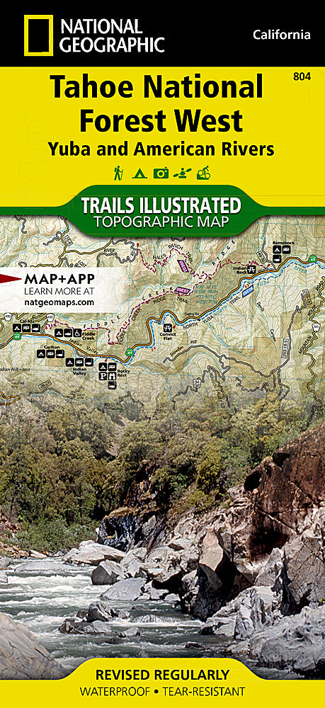 National Geographic CA NV Tahoe National Forest Map Pack TI01021198B